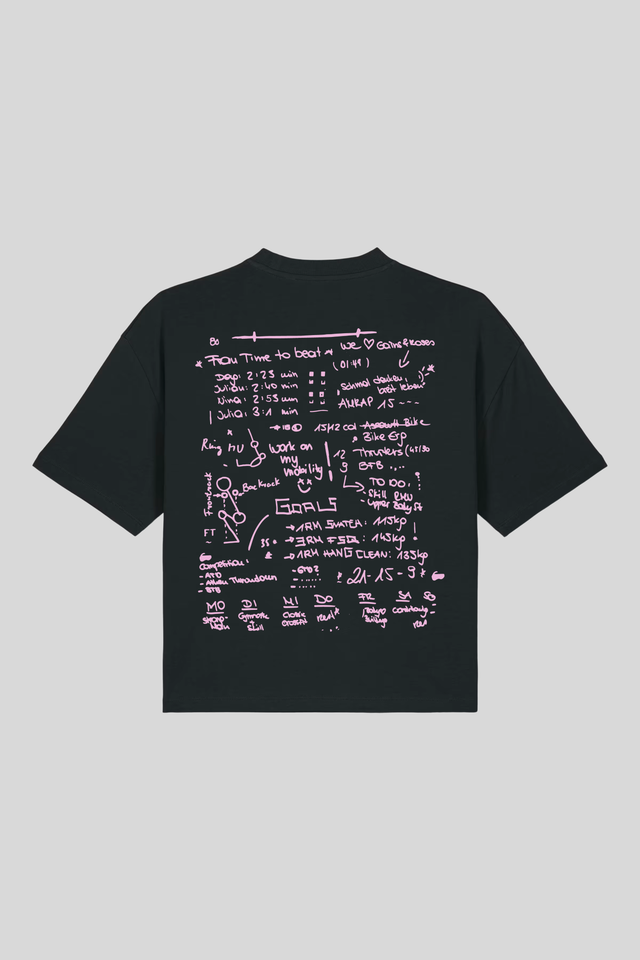 Scribble Female Boxy Cropped T-Shirt