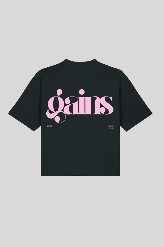 Gains Club Female Boxy Cropped T-Shirt