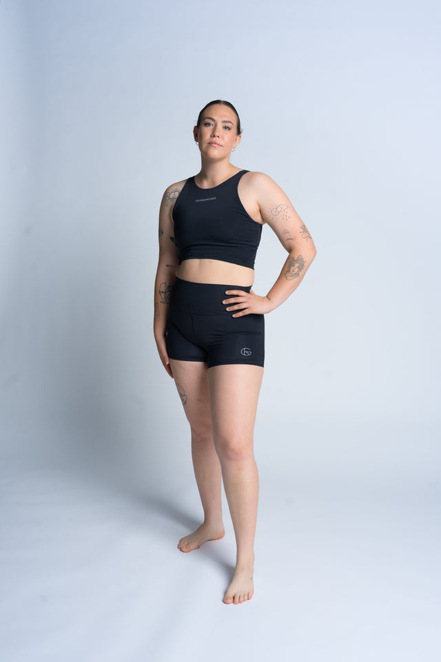 Performance Shorts mit hohem Bund, 8cm