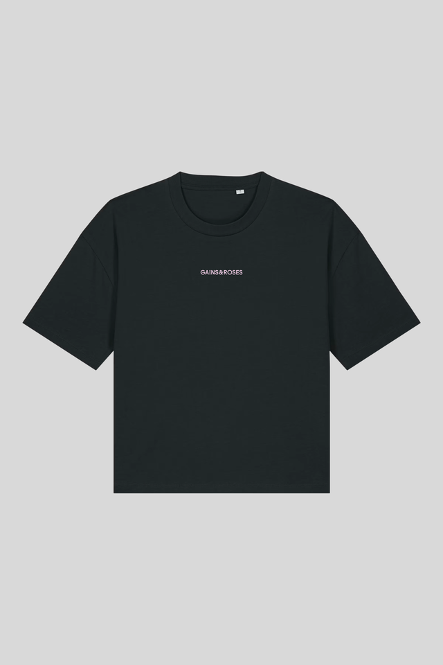 Scribble Female Boxy Cropped T-Shirt