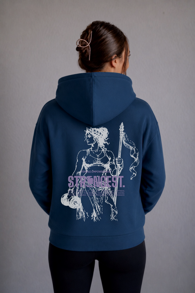 G&R X STRONGEST. Hoodie petrol