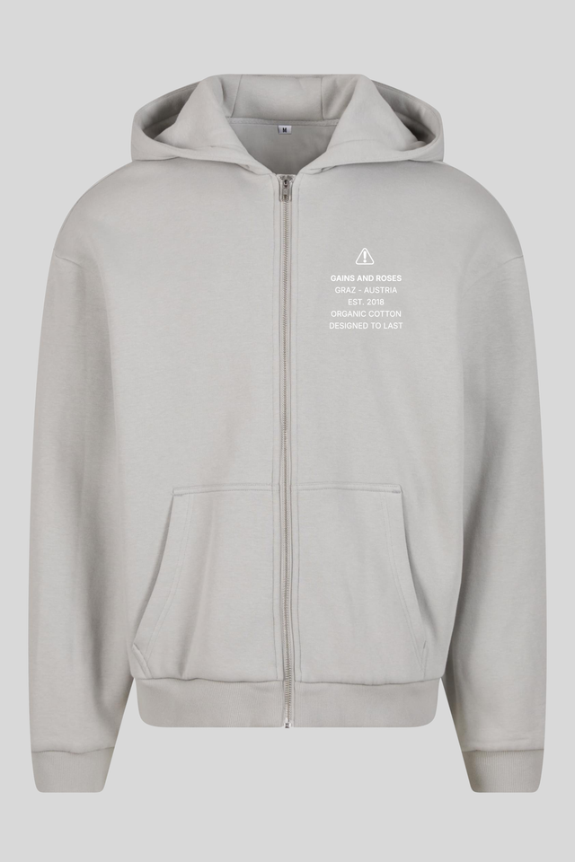 Air Bike Oversized Boxy Zip Hoodie
