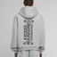 Oversized Boxy Zip Hoodie lightgrey