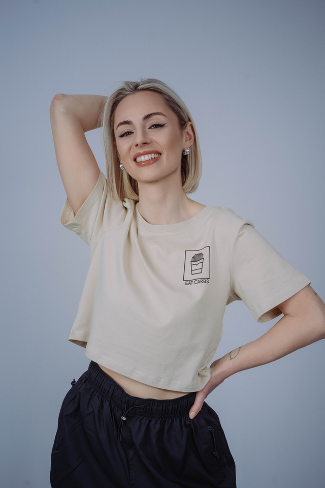 Eat Carbs - Performance Crop Top