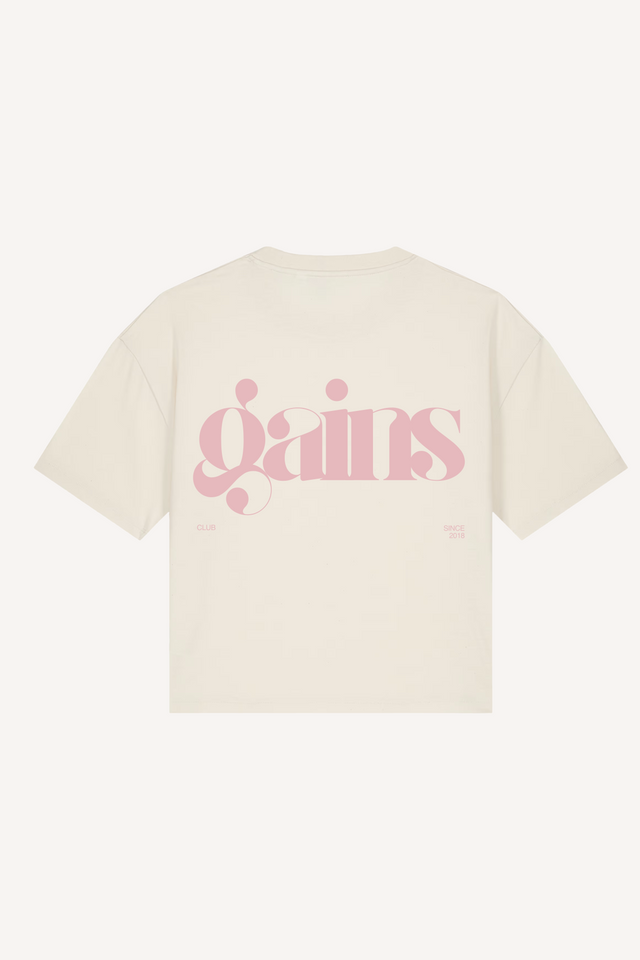 Gains Club Female Boxy Cropped T-Shirt