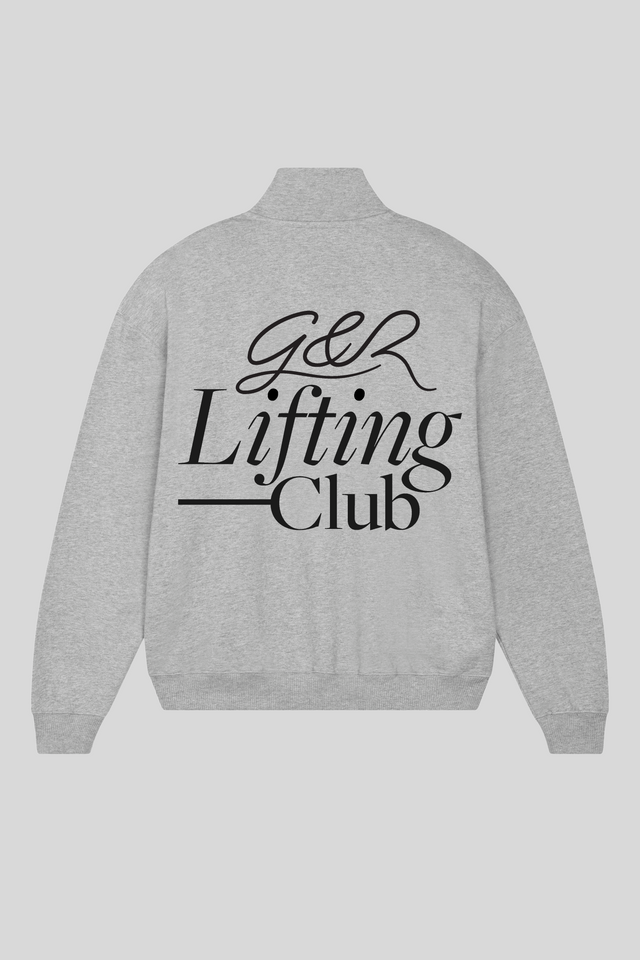 Lifting Club Unisex Half Zip Boxy Sweatshirt