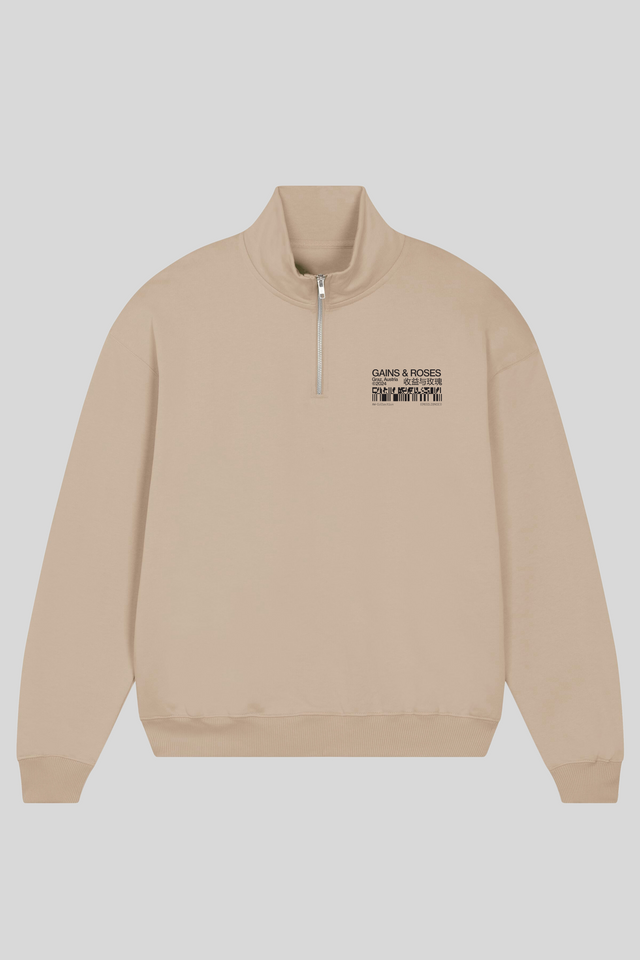 AW Unisex Half Zip Boxy Sweatshirt