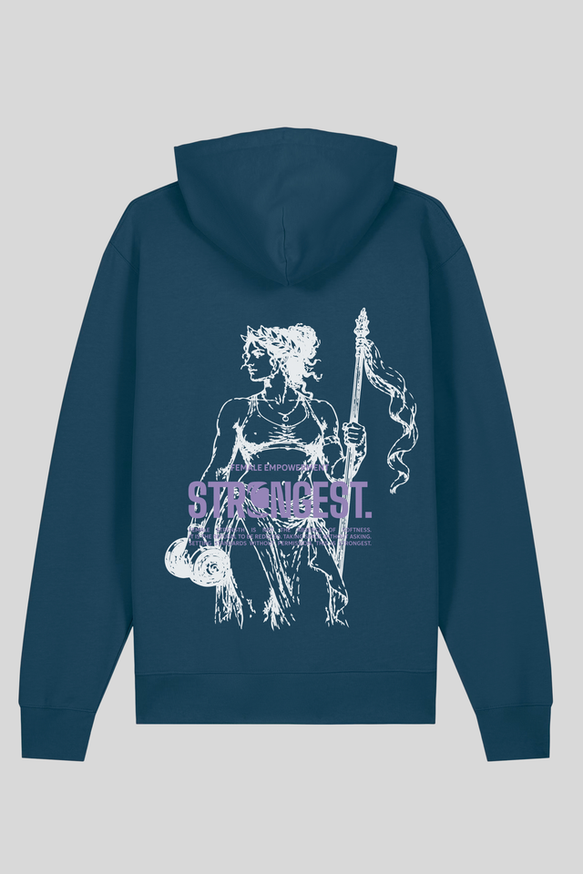 G&R X STRONGEST. Hoodie petrol