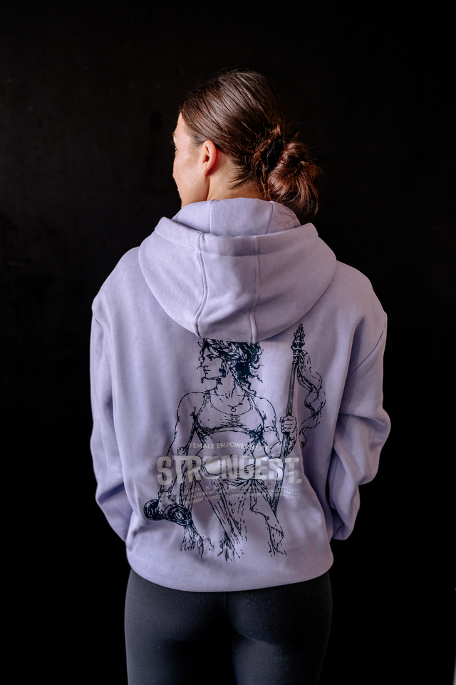 G&R X STRONGEST. Hoodie lavender
