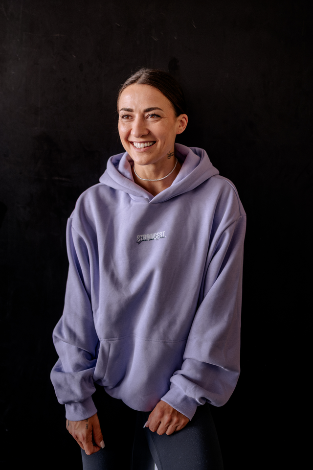 G&R X STRONGEST. Hoodie lavender