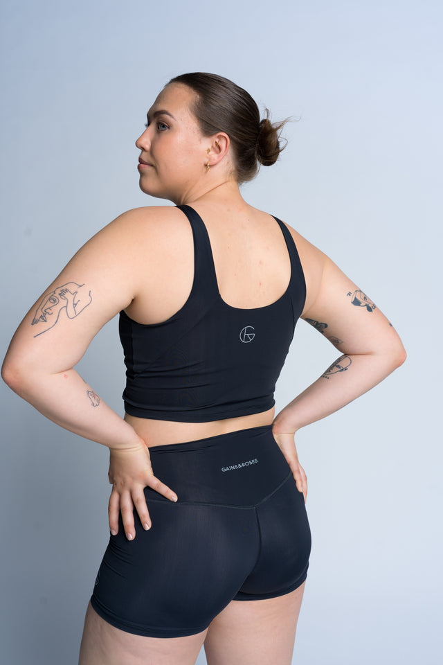 Performance Shorts mit hohem Bund, 8cm